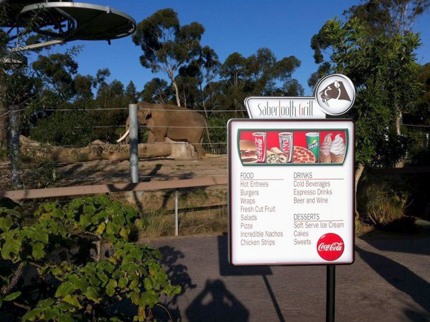 San Diego Zoo Concession Signage