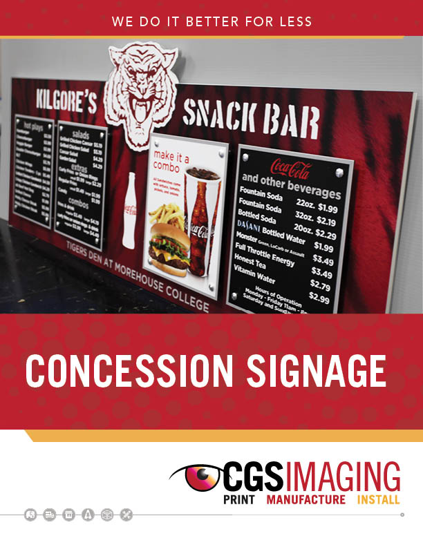 Concession Signage Product Brochure