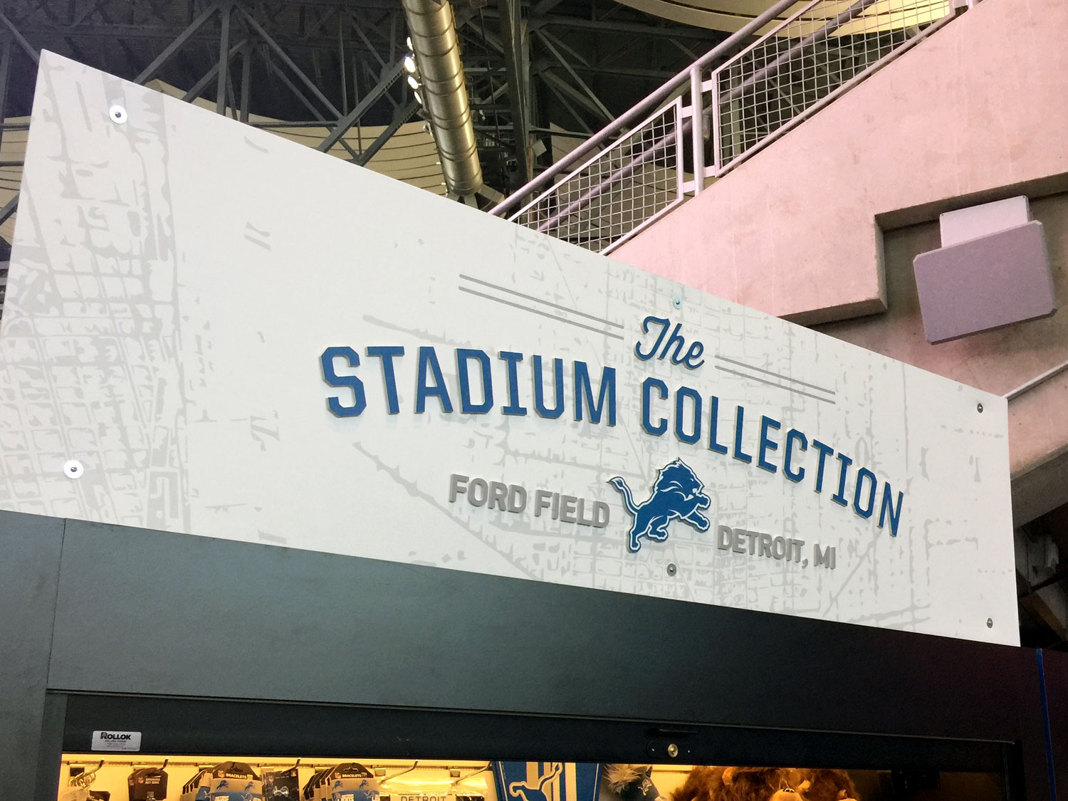 Detroit Lions Ford Field Signage