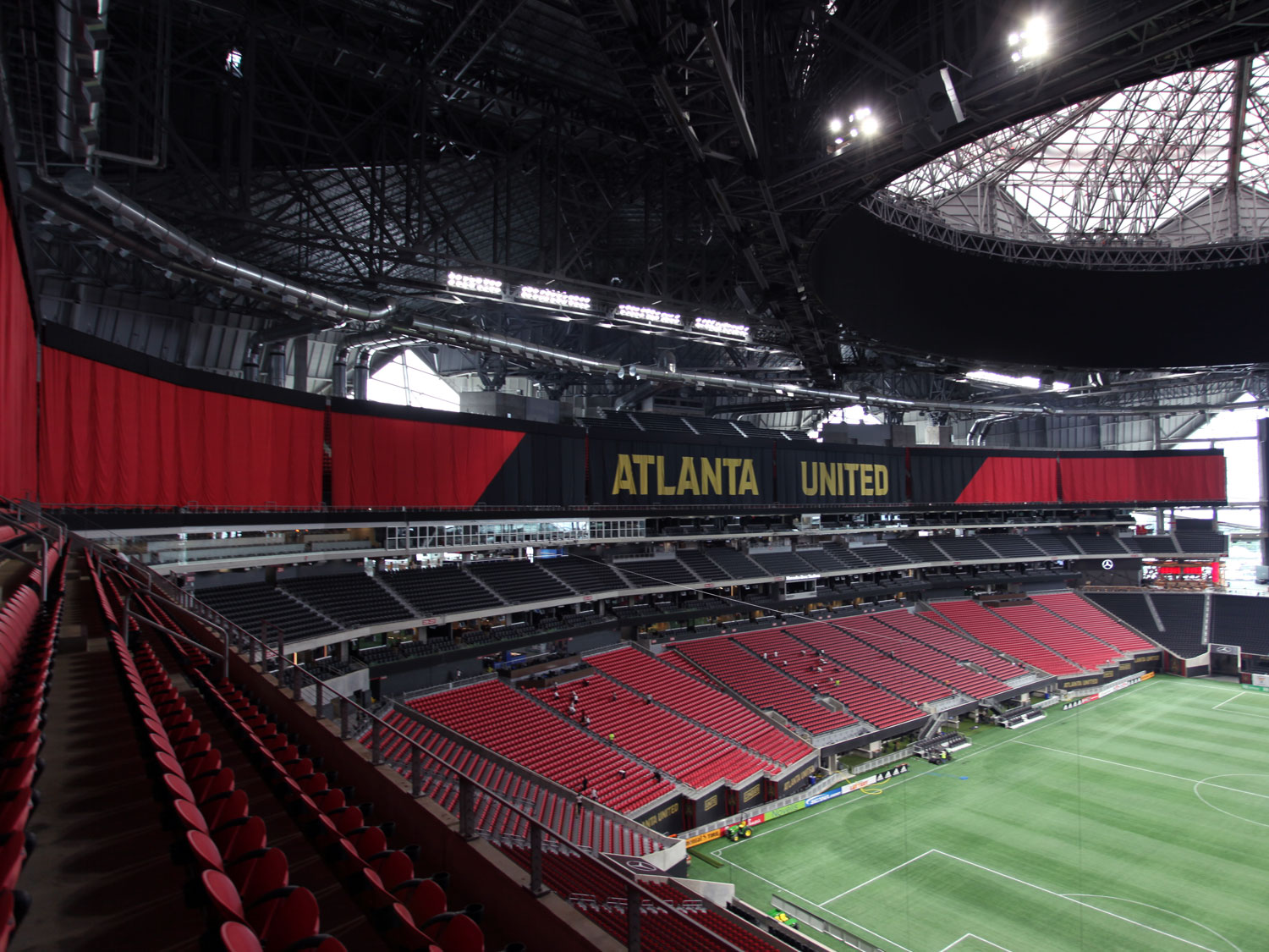 Mercedes-Benz Stadium Atlanta United FC Curtain Graphics