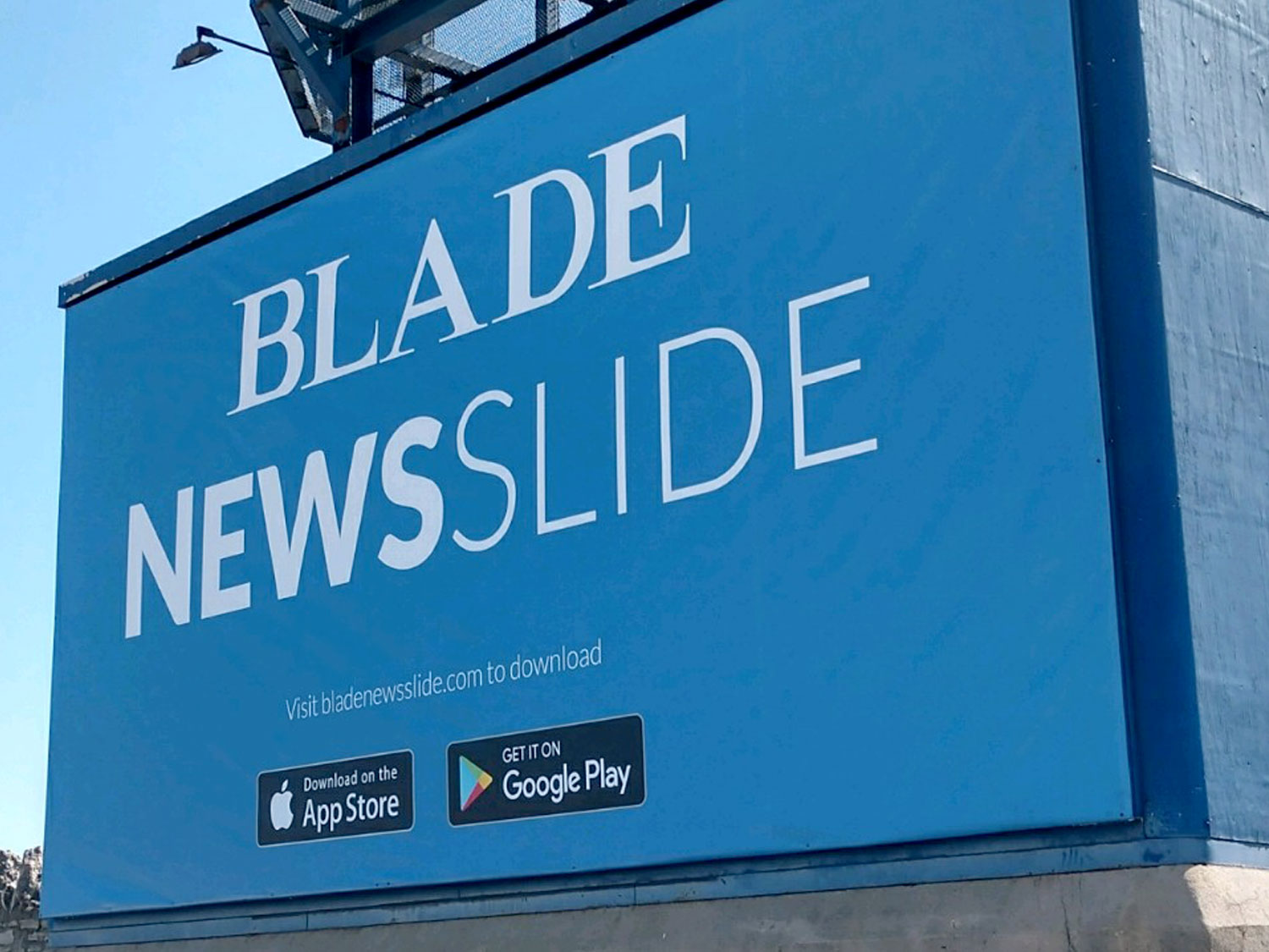 Toledo Blade Advertisement Signage